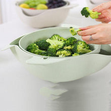 Load image into Gallery viewer, Multifunctional Fruits Washing Basket Double Layers